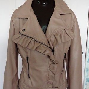 Rue 21 Rose Motorcycle Jacket Medium